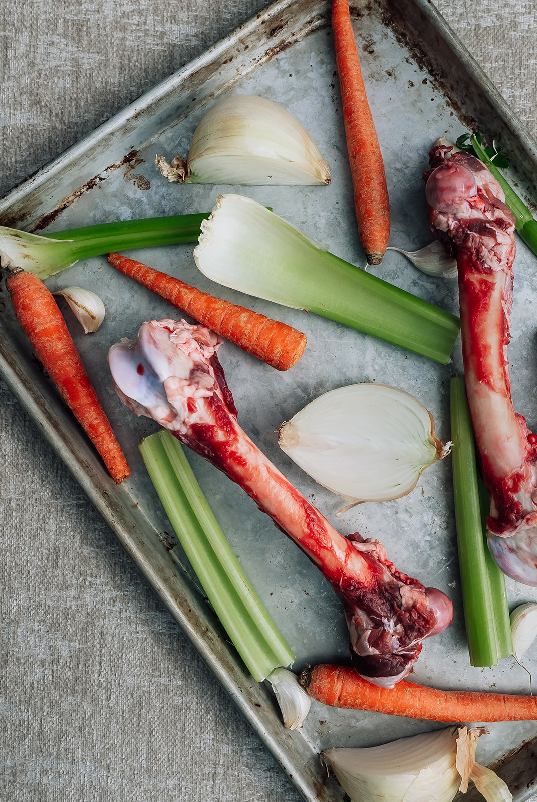 Ingredients for Venison Stock